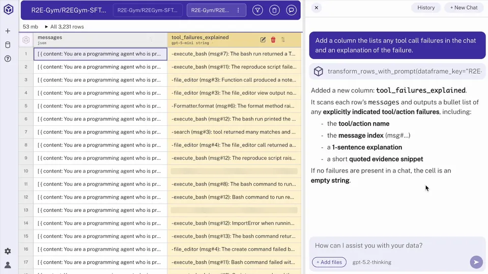 Add a column for failed tool calls