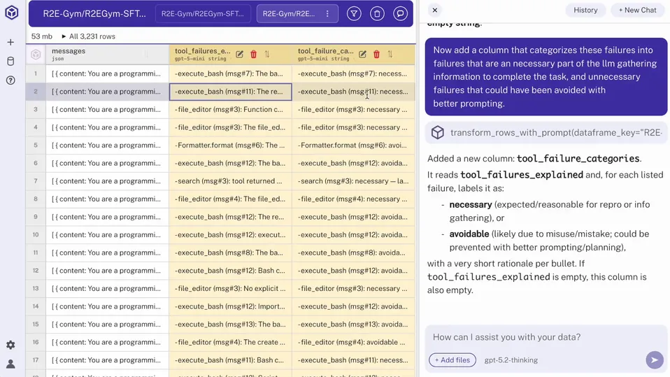 Classify tool call failures